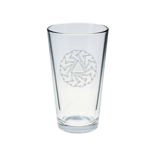 Sawblade Pint Glass